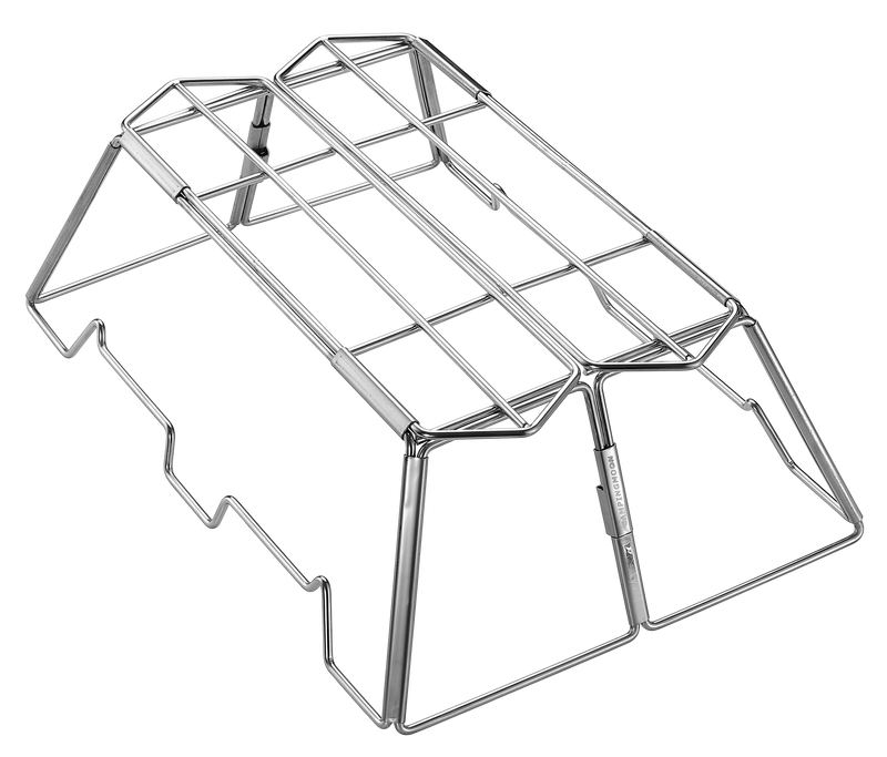 Load image into Gallery viewer, MT-3-ST Collapsible Stainless Steel Cooking Stand Trivet for Campfire Outdoor