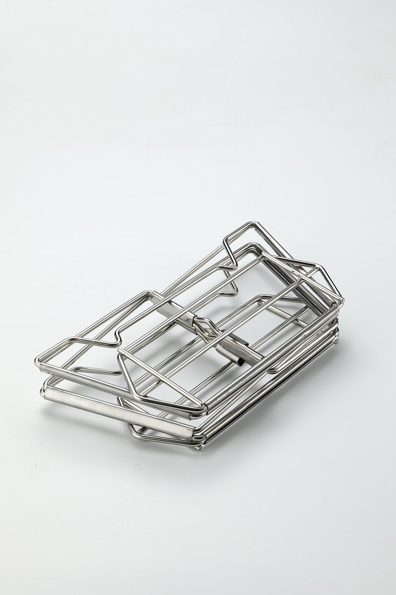 Load image into Gallery viewer, MT-2-ST Collapsible Stainless Steel Campfire Cooking Stand Trivet for Outdoor Camping