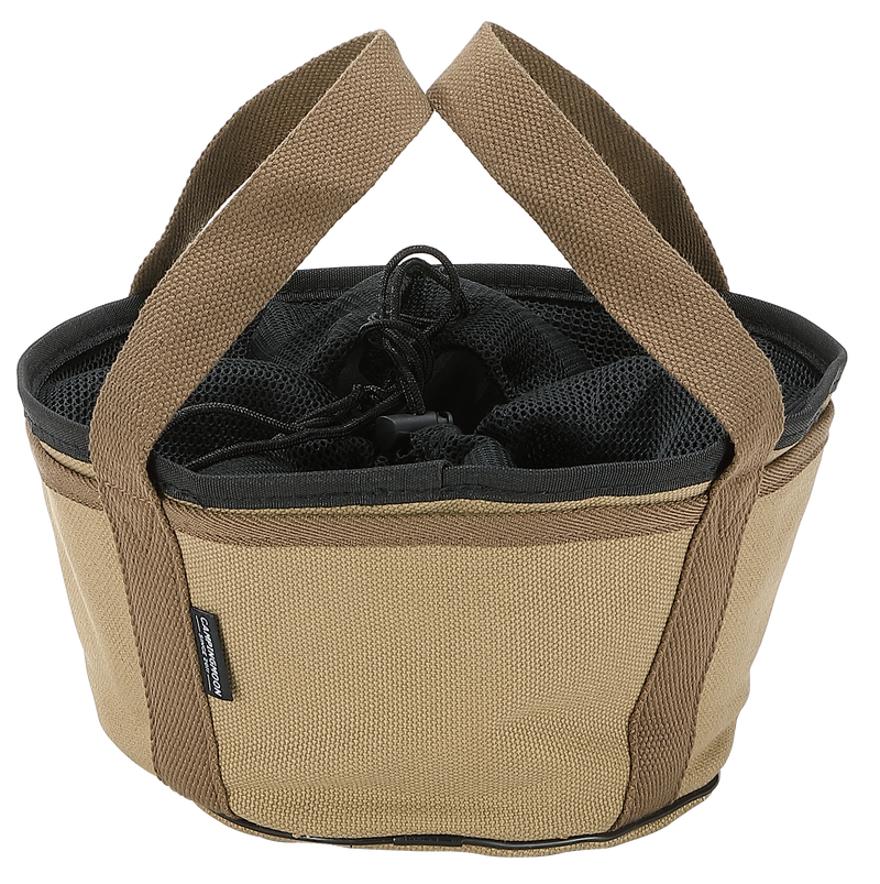 Load image into Gallery viewer, DO-27-BK Dutch Oven Bag for 8-inch Dutch Oven w/o Feet Canvas Extra Thick Round Cooking System Storage Bag Stock Pot Case