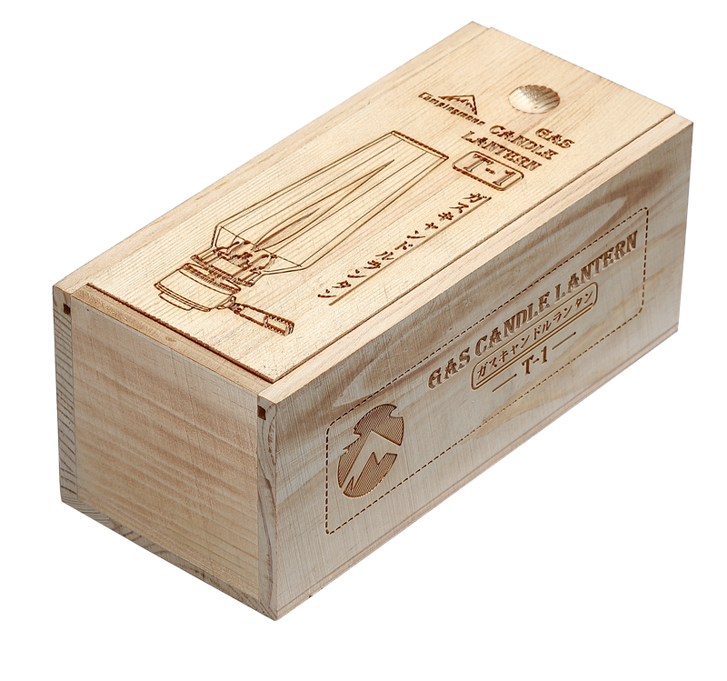 Load image into Gallery viewer, T-1 Camping Gas Lantern with Wooden Lantern Case