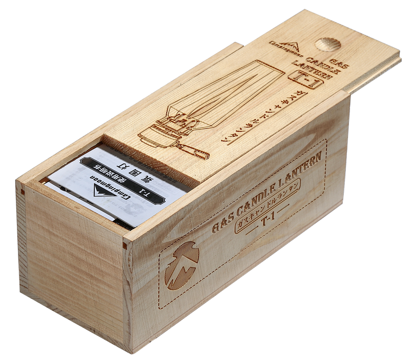 Load image into Gallery viewer, T-1 Camping Gas Lantern with Wooden Lantern Case