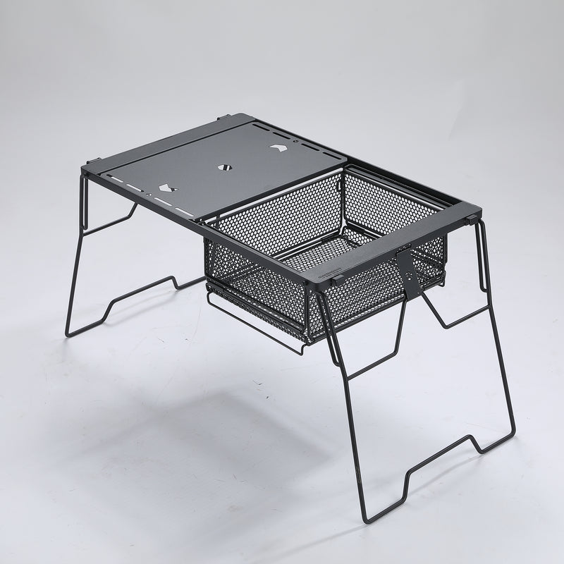 Laden Sie das Bild in Galerie -Viewer, CK-24BF Folding Hex Mesh Storage Basket IGT Camping Organizer Box