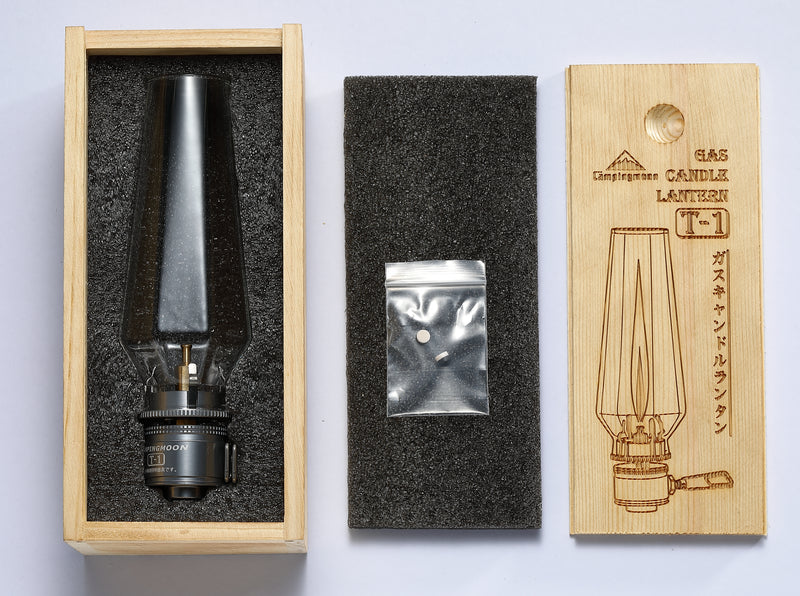Load image into Gallery viewer, T-1 Camping Gas Lantern with Wooden Lantern Case