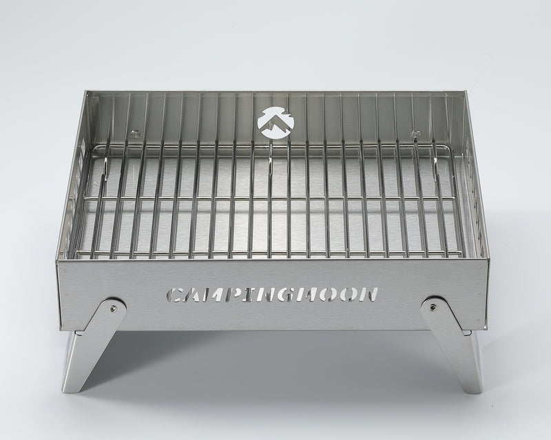 Load image into Gallery viewer, MT-6-LT Portable Small Charcoal Grill Fire Pit, Stainless Steel, Outdoor Cooking