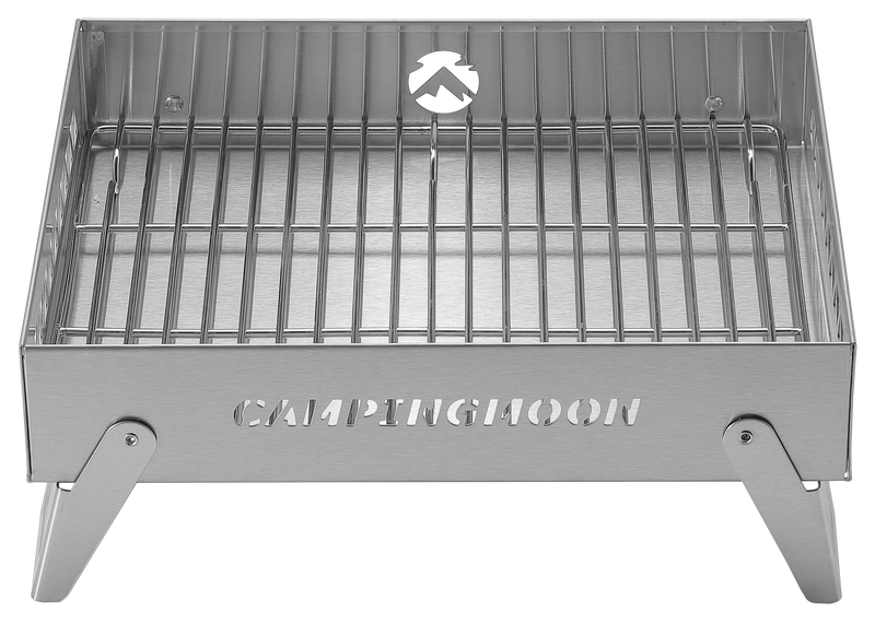 Load image into Gallery viewer, MT-6-LT Portable Small Charcoal Grill Fire Pit, Stainless Steel, Outdoor Cooking