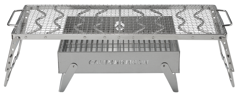 Load image into Gallery viewer, MT-6-LT Portable Small Charcoal Grill Fire Pit, Stainless Steel, Outdoor Cooking