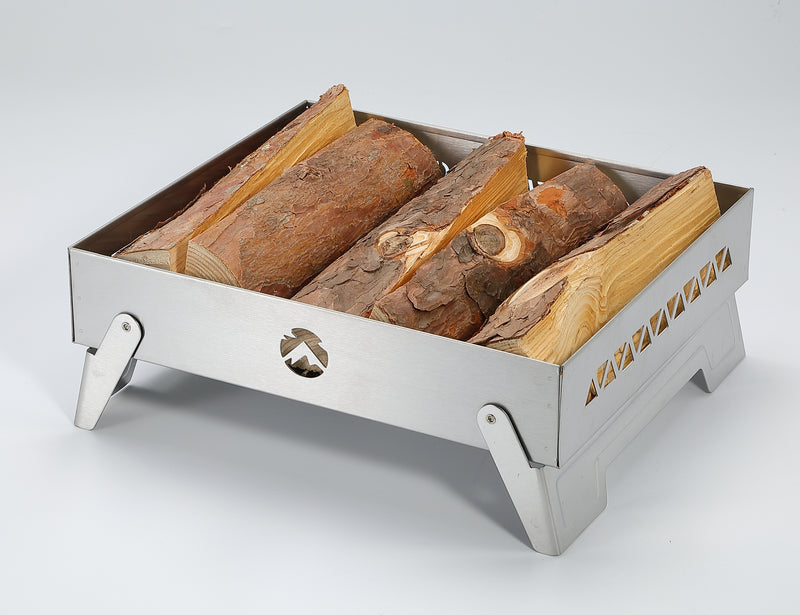 Load image into Gallery viewer, MT-6-LT Portable Small Charcoal Grill Fire Pit, Stainless Steel, Outdoor Cooking