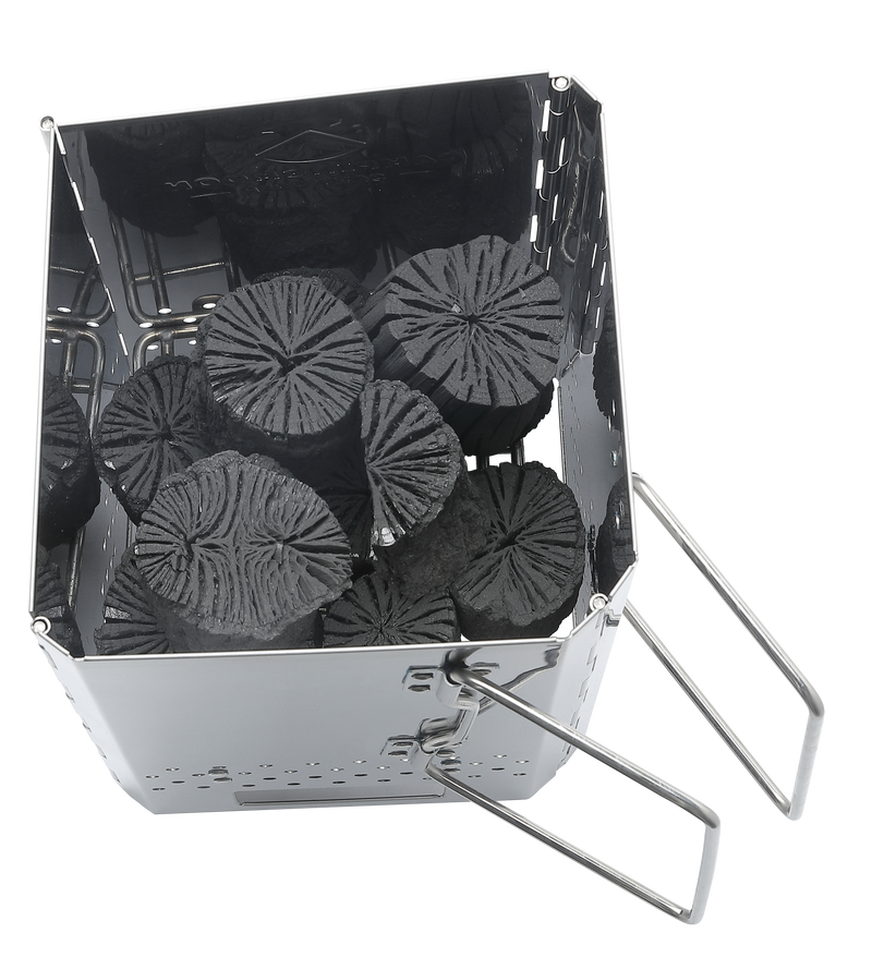 Load image into Gallery viewer, MT-19 Charcoal Chimney Starter, Foldable Stainless Steel BBQ Grill