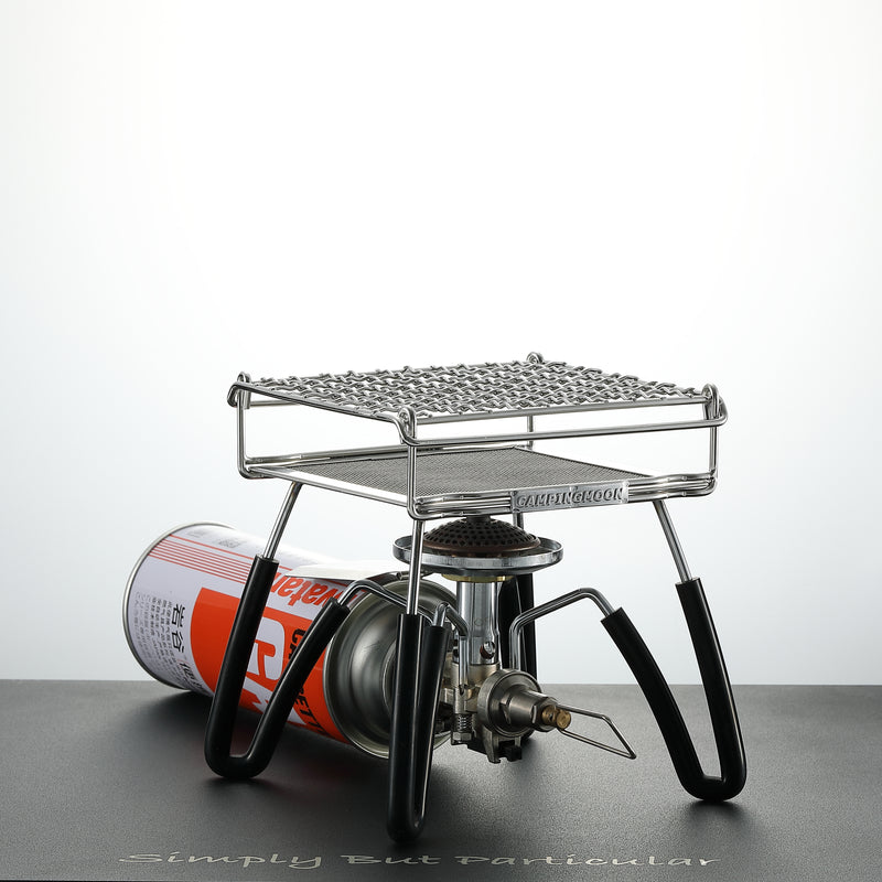 Load image into Gallery viewer, US-1312 Bread Toaster for Camping Stove Gas Fire 304 Stainless Steel Bread Toaster Small Size