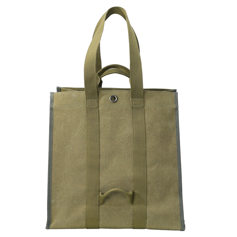 Load image into Gallery viewer, BC-400 Firewood Log Carrier Tote Fire Wood Canvas Khaki Durable Easy Carry