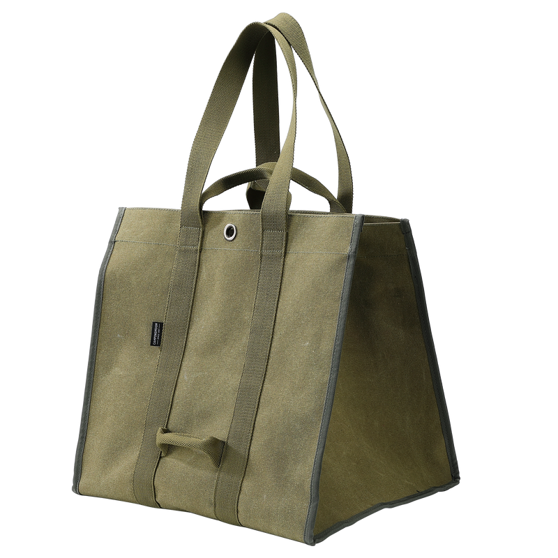 Load image into Gallery viewer, BC-400 Firewood Log Carrier Tote Fire Wood Canvas Khaki Durable Easy Carry
