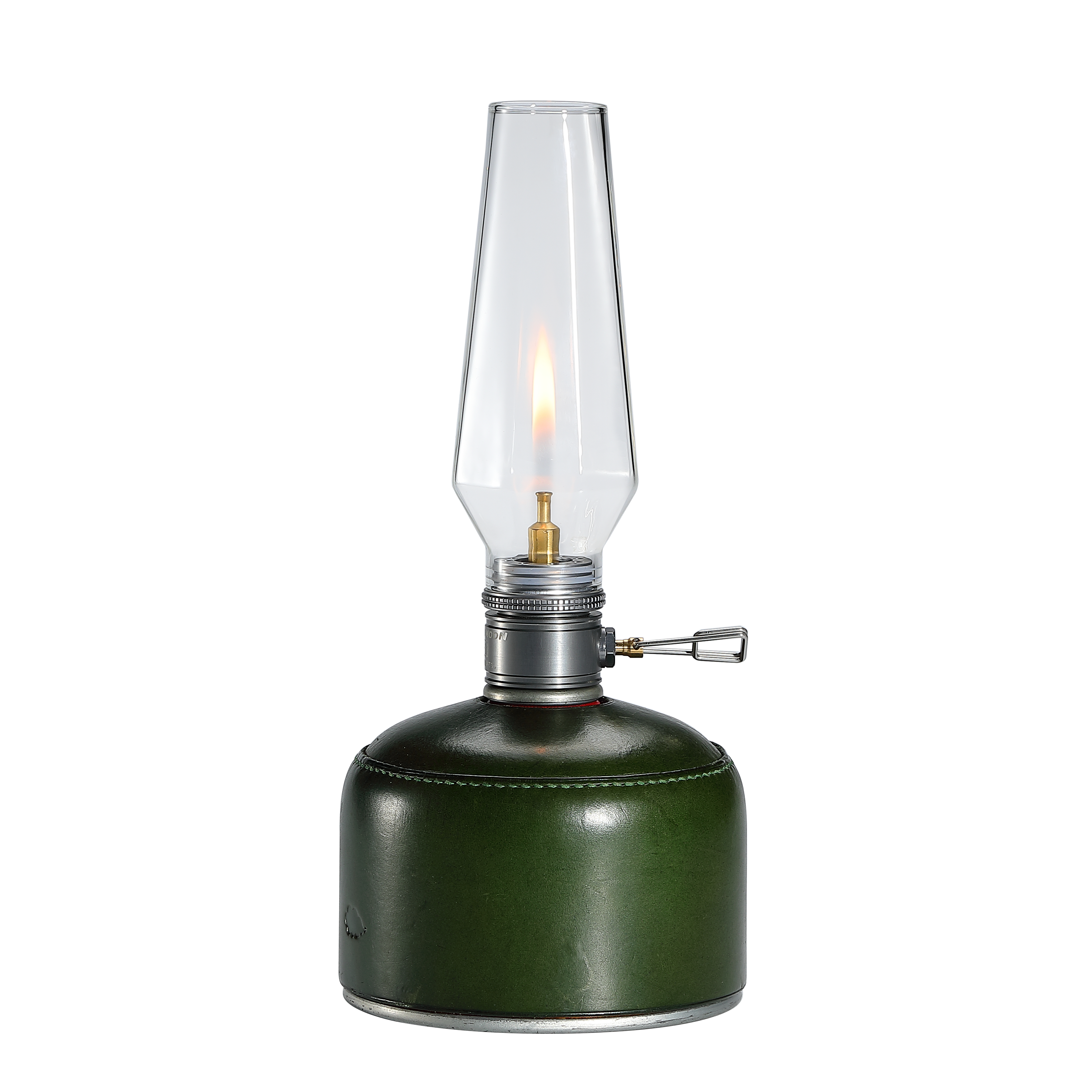 Campingmoon Gaslantaarn - Sfeerverlichting Voor Tent & Buiten | Met Houten Opbergkist & Isobutaan Aansluiting