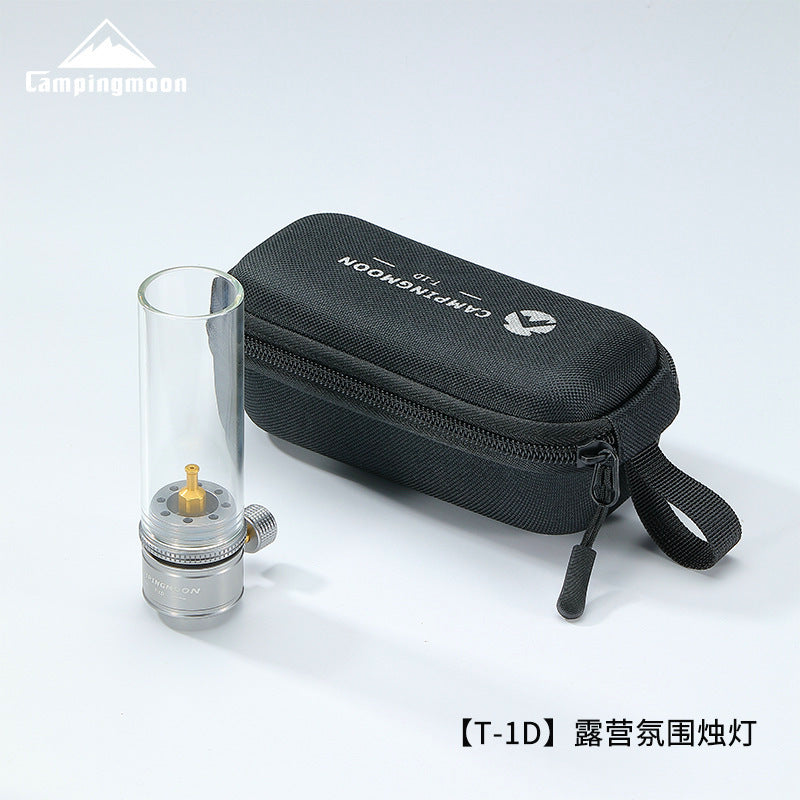 Load image into Gallery viewer, T-1D Camping Gas Lantern, Aluminium Glass Gas Candle