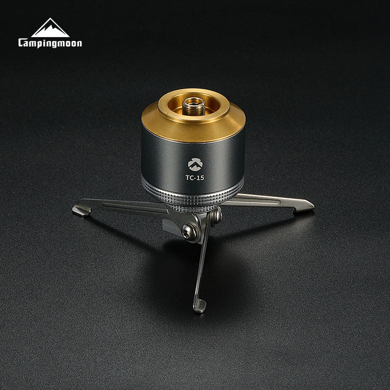 Load image into Gallery viewer, T-1D15 Camping Gas Lantern, Wooden Case Gas Candle with Empty Tank