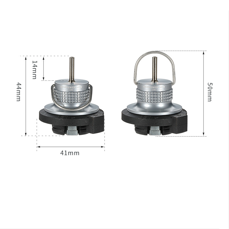 Load image into Gallery viewer, Butane Refill Adapter with Foldable Loop and Guard Ring