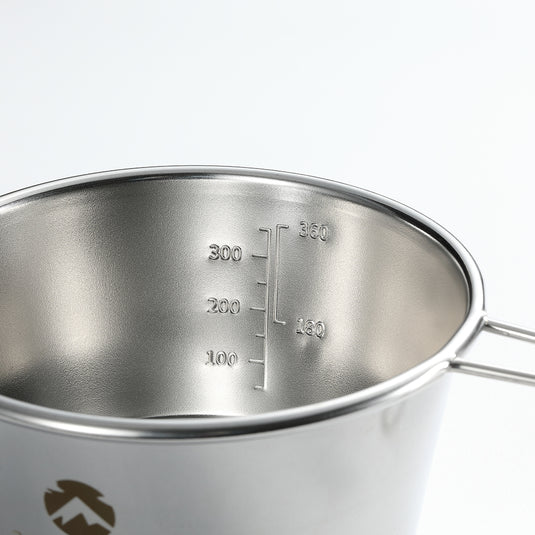 S-360 2-Piece Stainless Steel Deep Sierra Cup with bag, 450ml