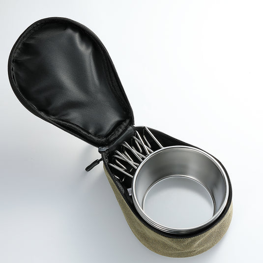 S-360 2-Piece Stainless Steel Deep Sierra Cup with bag, 450ml
