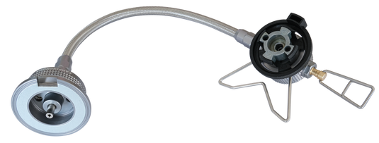 Z37 Gas Hose for Butane Stove Adapter with Safety Stand, 7.8-inch Extend Hose