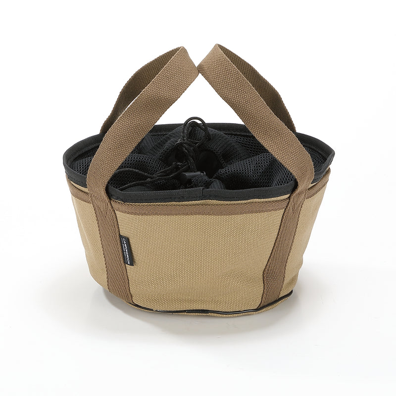 Load image into Gallery viewer, DO-27-BK Dutch Oven Bag for 8-inch Dutch Oven w/o Feet Canvas Extra Thick Round Cooking System Storage Bag Stock Pot Case