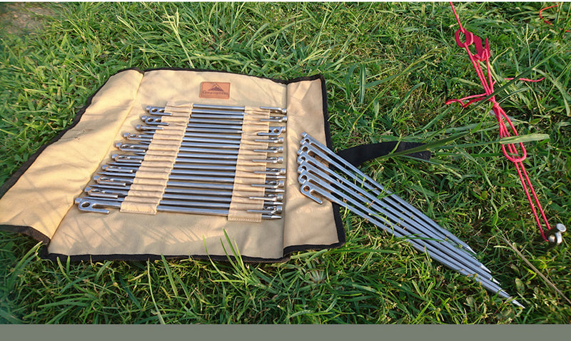 Load image into Gallery viewer, B126 Cotton Canvas Tent Stake Case – Beige (30cm Length)