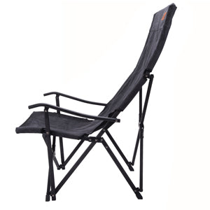 <b>NICELY CURVED BACK</b>
This chair has a nice bent shape in back, when you’re seated and provides comfortable back support.
The seat height is a low style of about 14''/36cm, and more suitable for enjoying a bonfire than other high back chairs.