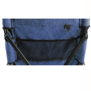 Load image into Gallery viewer, F-1002C-BL Foldable High-Back Low Camping Chair - Cotton Canvas in Blue