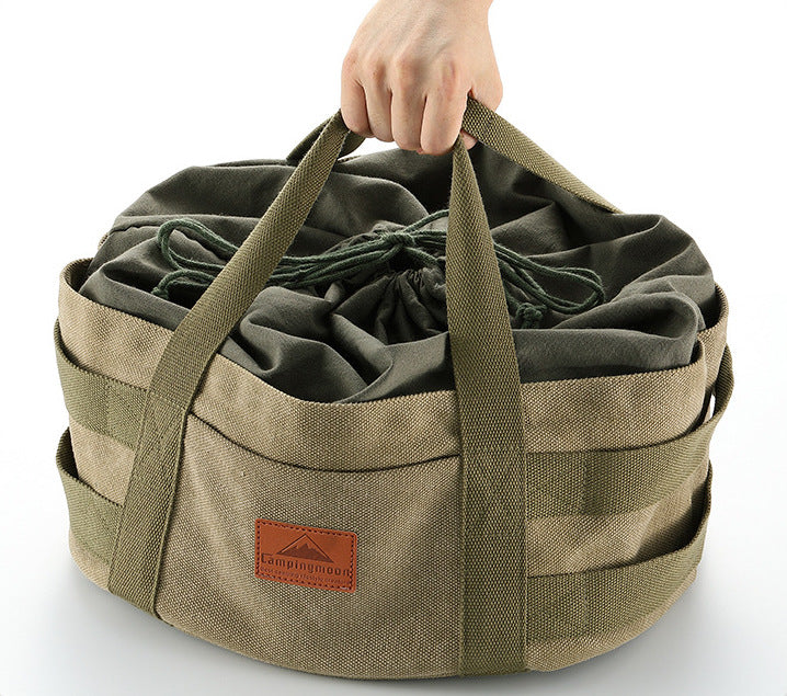 Load image into Gallery viewer, DO-32BK Carry Bag for Dutch Oven Durable Canvas