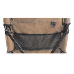 Load image into Gallery viewer, F-1002C-CF Foldable High-Back Low Camping Chair - Cotton Canvas in Coyote Brown