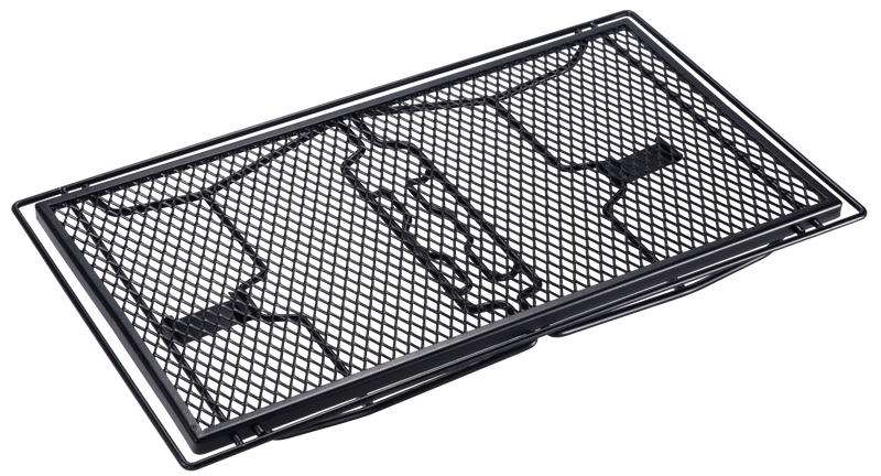 Load image into Gallery viewer, T-238 Campfire Grill Storage Rack Camping Grill Steel Foldable Stackable