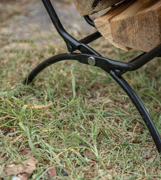 Load image into Gallery viewer, T-285 Small Decorative Steel Firewood Log Rack - Indoor & Outdoor