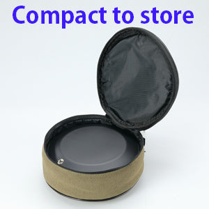 Compact storage
The camping plates and bowls are stackable. You can also use the plate as a lid.