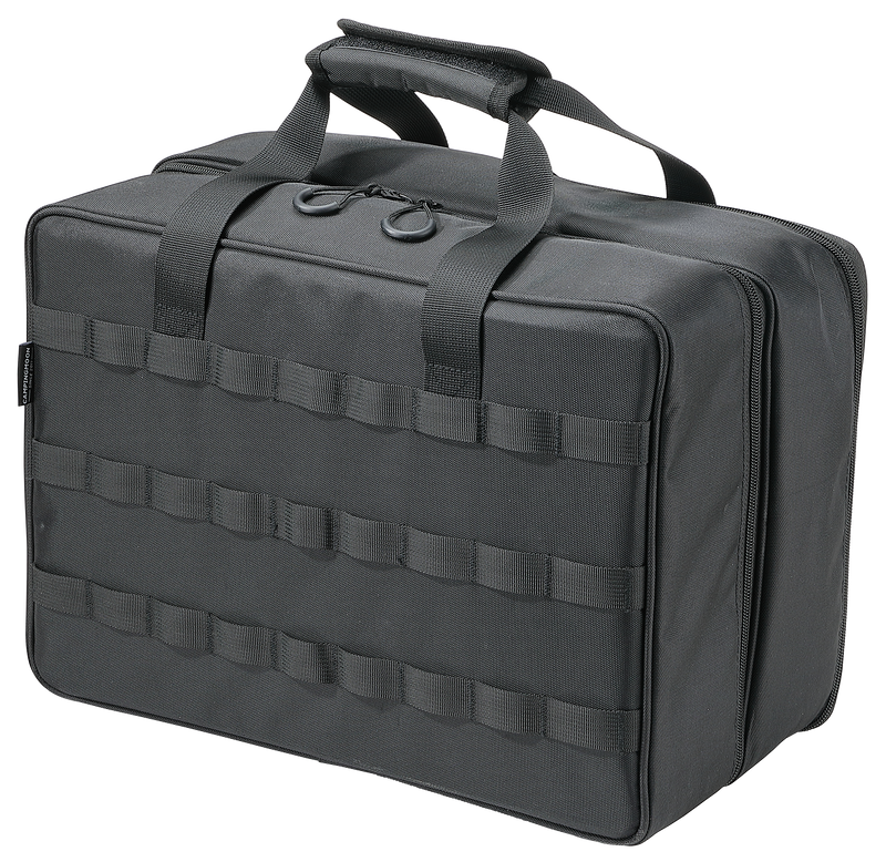 Load image into Gallery viewer, BK-46 Storage Bag Double-layer for Camping Stove IGT Tabletop Flat Burner Carry Case Black