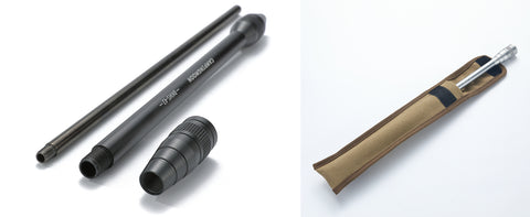 Convenient to carry in the attached canvas bag
The tip can be removed & stored inside the main pipe.