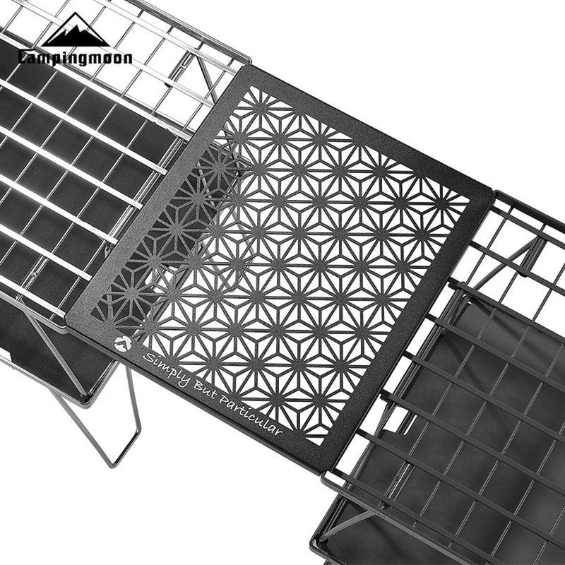 Load image into Gallery viewer, T-2309-C Black Aluminum Field Rack Connecting Top Plate - Half Size with Leaf Design