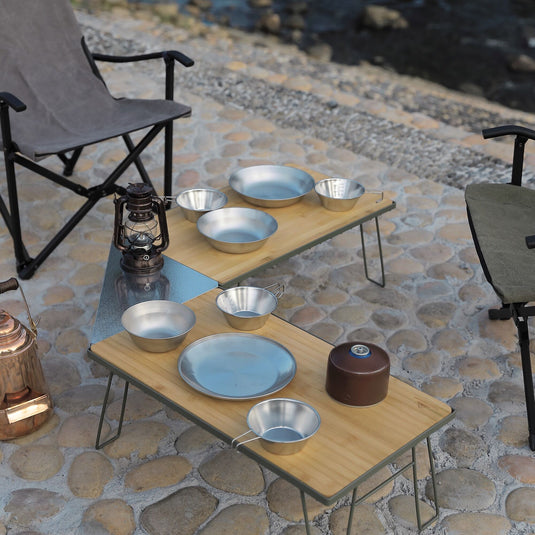 T-2301 Bamboo Top Plate for Camping Field Racks - 23" x 13.2"