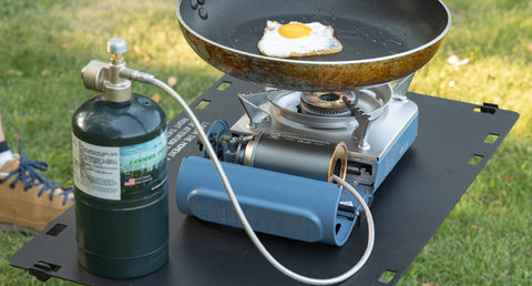 Use with Propane Adapter w/ hose, or Hose for Lindal Valve canister. Depending on the environment and temperature, standard camping gas fuel or propane gas can be selected (a separate hose line is required), ensuring stable performance and achieving a cost-effective and versatile gas setup.
