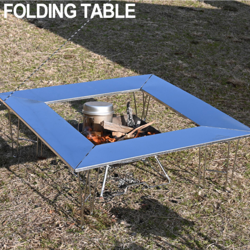 Load image into Gallery viewer, T-500 Camping Grill Table with Canvas Carrying Bag (Center Space Type (T-500))