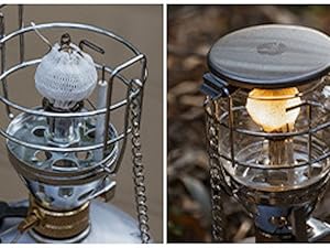4. Ignition Pull the lever to ignite and adjust the flame. After burn-in, the mantle becomes fragile. Uneven burn-in may cause damage. Retry if ignition fails.