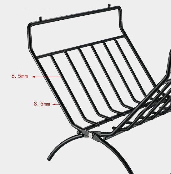 Load image into Gallery viewer, T-285A Small Decorative Steel Firewood Log Rack with Top Plate - Indoor & Outdoor