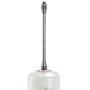 BUILT-IN CHECK VALVE
Equipped with a check-valve (self-sealing valve) & O-ring, therefore it won't leak when connect it to gas canister.
(Note: Be sure to remove the adapter from the canister after using.)