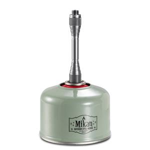 BUILT-IN CHECK VALVE
Equipped with a check-valve (self-sealing valve) & O-ring, therefore it won't leak when connect it to gas canister.
(Note: Be sure to remove the adapter from the canister after using.)