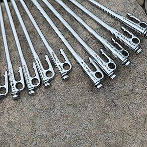 Martensitic stainless steel
Permanent stainless steel pegs for long lasting use.It is also attractive on glossy surfaces that are not welded or painted.
Furthermore, it features a hardness of over 366HB which is created from heat treated to optimize temperature and time.