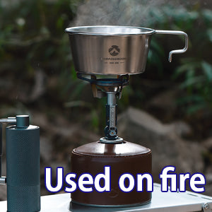 STURDY & HEAT-RESISTING
CAMPINGMOON sierra cup is made by 304 stainless steel, very sturdy.
You can put this camping sierra cup on fire directly for cooking. CAMPINGMOON sierra cup is very convenient for your camping, backpacking, and other outdoor occasions.