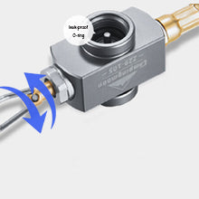 REGULATING VALVE FOR FLOW RATE ADJUSTMENT
You can turn the valve to adjust the flow rate of gas fuel.
A leak-proof rubber ring is equipped to prevent gas leaks.