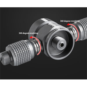 KNURLING MACHINING
360 degree revolving on side plugs makes it easy to screw in.