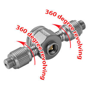 KNURLING MACHINING
360 degree revolving on side plugs makes it easy to screw in.