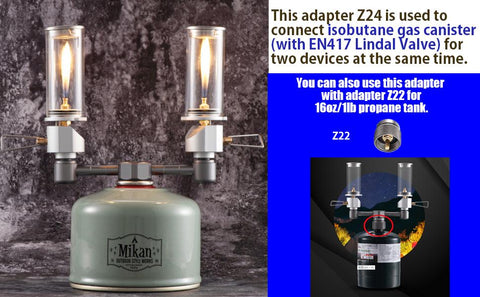 This is a product compatible with isobutane gas canister(with EN417 Lindal Valve).
There are some manufacturers such as Primus, Snow Peak, Soto, EPI, MSR, Jetboil, Gas one etc... who produce such gas cartridge for camping, backpacking, hunting, BBQ, barbecue and other outdoor occasions.