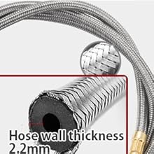 STAINLESS BRAIDED HOSE
Our hose is resistant in corrosion/high temperature/abrasion.
It is more durable and flexible than other's normal hose.
The interior of the hose uses high temperature resistance and flame retardant rubber.