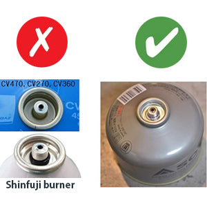 APPLICABLE EXAMPLES
It can be used on camping propane gas stove
This is a product compatible with general screw-on type canister.
There are some manufacturers such as Coleman, Primus, Snow Peak, Soto, EPI, Gas One, MSR, Jetboil, etc... who produce such gas cartridge for camping, backpacking, hunting, BBQ, barbecue and other outdoor occasions.
