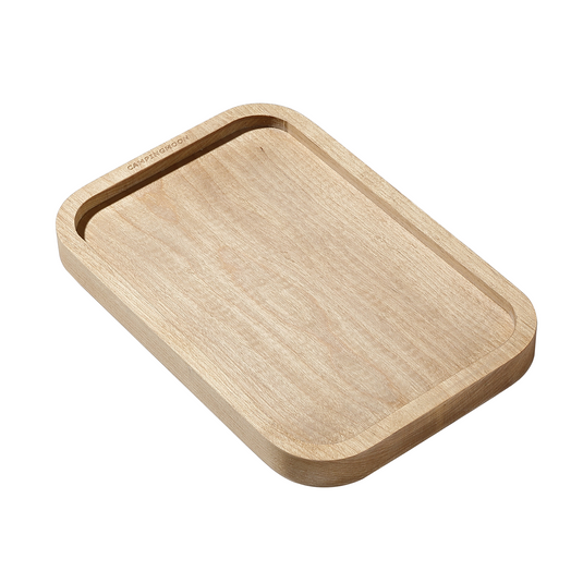 YM-2013 CAMPINGMOON Mess Tin Cutting Board 7.2'' x 4.8'' Wooden Cooking Cutting Plate Coaster Pot Holder